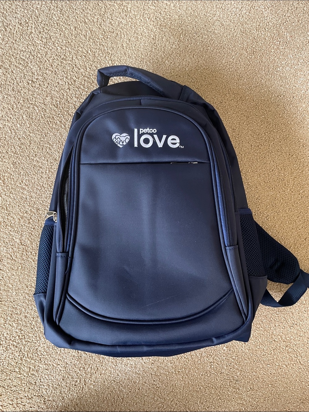 Navy Petco Love Unisex Backpack, brand new